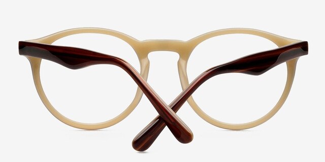 Yale Brown AcetateEyeglass Frames from EyeBuyDirect, Closed View