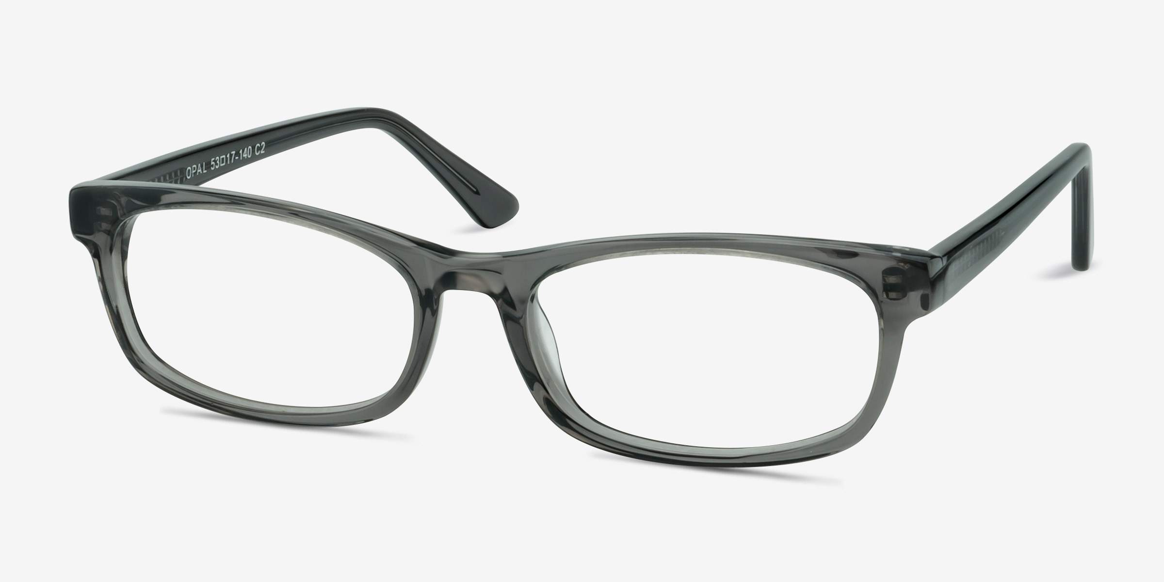 Opal Rectangle Gray Full Rim Eyeglasses Eyebuydirect Canada