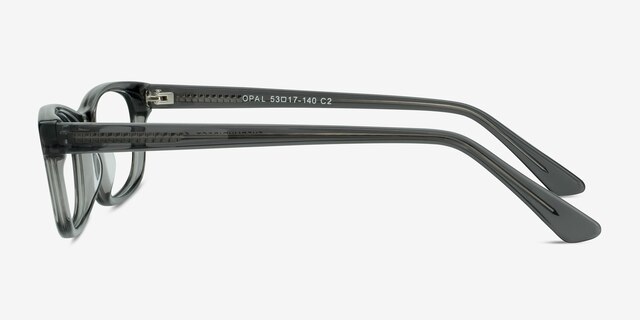 Opal Gray AcetateEyeglass Frames from EyeBuyDirect, Side View