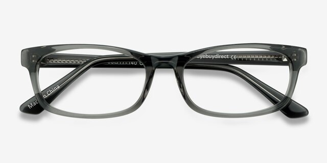 Opal Gray AcetateEyeglass Frames from EyeBuyDirect, Closed View