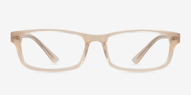 Opal Ivory & Clear AcetateEyeglass Frames from EyeBuyDirect, Front View