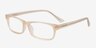 Opal Ivory & Clear AcetateEyeglass Frames from EyeBuyDirect, Angle View