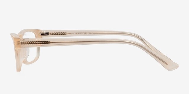 Opal Ivory & Clear AcetateEyeglass Frames from EyeBuyDirect, Side View