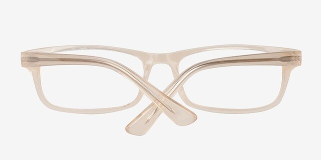 Opal Ivory & Clear AcetateEyeglass Frames from EyeBuyDirect, Closed View