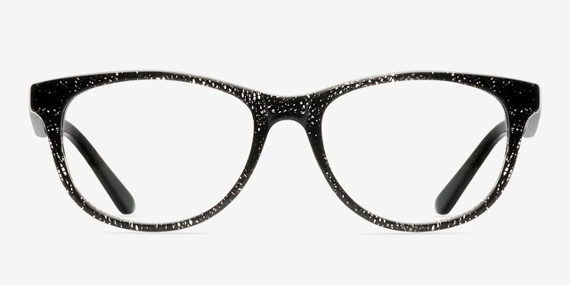 Arden Black AcetateEyeglass Frames from EyeBuyDirect, Front View