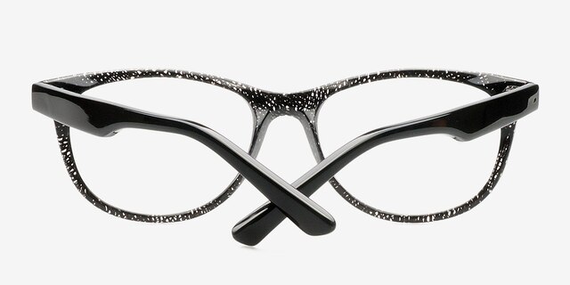 Arden Black AcetateEyeglass Frames from EyeBuyDirect, Closed View