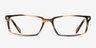 Hugo Brown AcetateEyeglass Frames from EyeBuyDirect, Front View