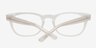 Cherry Blossom White & Clear AcetateEyeglass Frames from EyeBuyDirect, Closed View