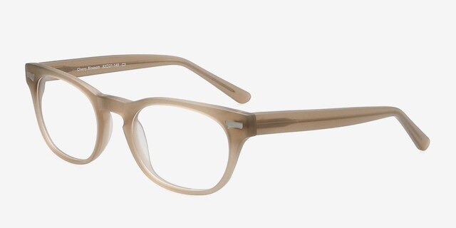 Cherry Blossom Olive AcetateEyeglass Frames from EyeBuyDirect, Angle View
