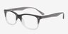 Novorzhev Gris AcétateMontures de lunettes de vue d'EyeBuyDirect, Vue d'Angle
