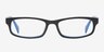 Starr Black & Blue AcétateMontures de lunettes de vue d'EyeBuyDirect, Vue de Face