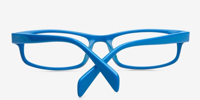 Starr Black & Blue AcétateMontures de lunettes de vue d'EyeBuyDirect, Vue Rapprochée
