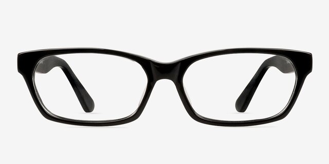 Stevie Black AcetateEyeglass Frames from EyeBuyDirect, Front View