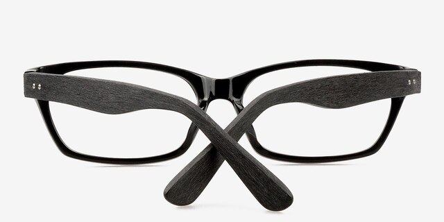 Stevie Black AcetateEyeglass Frames from EyeBuyDirect, Closed View