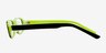 Toni Black & Green AcetateEyeglass Frames from EyeBuyDirect, Side View