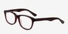 Wallis Burgundy AcetateEyeglass Frames from EyeBuyDirect, Angle View