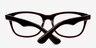 Wallis Burgundy AcetateEyeglass Frames from EyeBuyDirect, Closed View