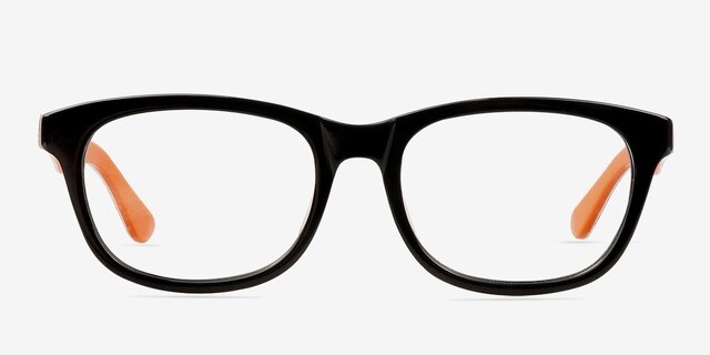Wallis Black AcetateEyeglass Frames from EyeBuyDirect, Front View