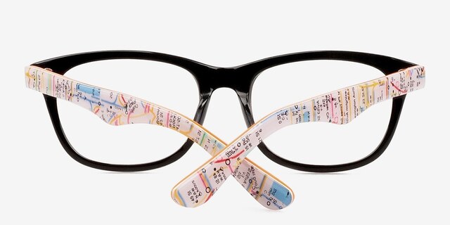 Wallis Black AcetateEyeglass Frames from EyeBuyDirect, Closed View