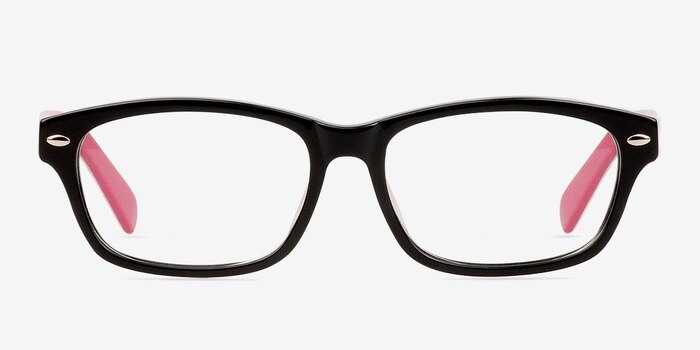 Baker Black/Pink Acétate Montures de lunettes de vue d'EyeBuyDirect