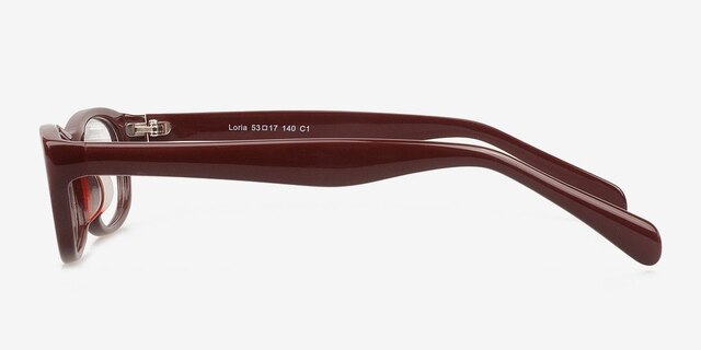 Loria Coffee AcetateEyeglass Frames from EyeBuyDirect, Side View