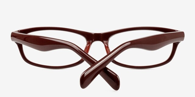 Loria Coffee AcetateEyeglass Frames from EyeBuyDirect, Closed View