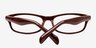 Loria Coffee AcetateEyeglass Frames from EyeBuyDirect, Closed View