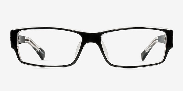Trevi Black/Clear Acetate Eyeglass Frames