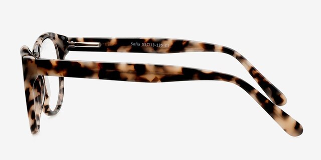 Sofia Ivory & Tortoise AcetateEyeglass Frames from EyeBuyDirect, Side View