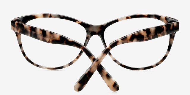 Sofia Ivory & Tortoise AcetateEyeglass Frames from EyeBuyDirect, Closed View