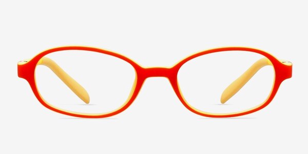 Shelli Orange/Yellow Plastic Eyeglass Frames
