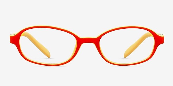 Shelli Orange/Yellow Plastique Montures de lunettes de vue