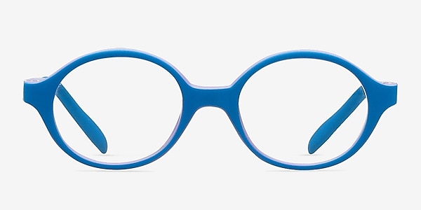 Theo Blue/Purple Plastic Eyeglass Frames