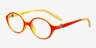Theo Orange & Yellow PlasticEyeglass Frames from EyeBuyDirect, Angle View