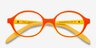 Theo Orange & Yellow PlasticEyeglass Frames from EyeBuyDirect, Closed View