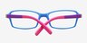 Ricki Purple & Blue PlasticEyeglass Frames from EyeBuyDirect, Closed View