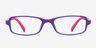 Kiwi Purple & Blue PlasticEyeglass Frames from EyeBuyDirect, Front View