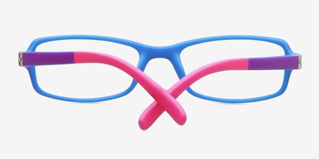 Kiwi Purple & Blue PlasticEyeglass Frames from EyeBuyDirect, Closed View