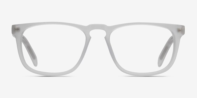 Rhode Island Matte Clear AcetateEyeglass Frames from EyeBuyDirect, Front View