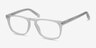 Rhode Island Matte Clear AcetateEyeglass Frames from EyeBuyDirect, Angle View