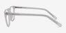 Rhode Island Matte Clear AcetateEyeglass Frames from EyeBuyDirect, Side View