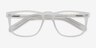 Rhode Island Matte Clear AcetateEyeglass Frames from EyeBuyDirect, Closed View