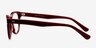 Soho Burgundy AcetateEyeglass Frames from EyeBuyDirect, Side View