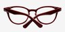 Soho Burgundy AcetateEyeglass Frames from EyeBuyDirect, Closed View