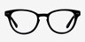 Soho Black AcetateEyeglass Frames from EyeBuyDirect, Front View