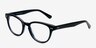Soho Black AcetateEyeglass Frames from EyeBuyDirect, Angle View