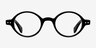 Little Muse Black AcetateEyeglass Frames from EyeBuyDirect, Front View