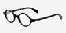 Little Muse Black AcetateEyeglass Frames from EyeBuyDirect, Angle View