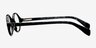 Little Muse Black AcetateEyeglass Frames from EyeBuyDirect, Side View