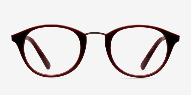 Lulu Burgundy AcetateSunglass Frames from EyeBuyDirect, Front View